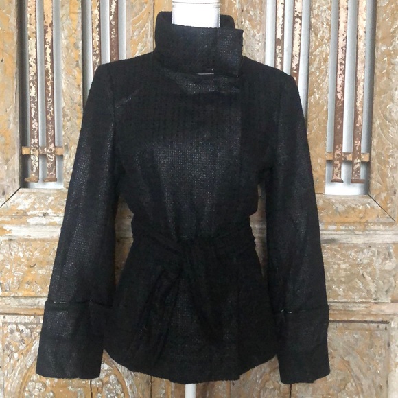 Zara Jackets & Blazers - ZARA BASIC L Black Tweed Jacket